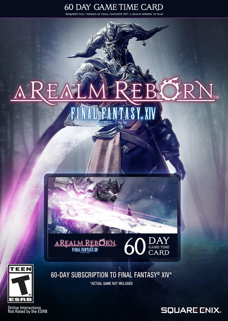 FINAL FANTASY XIV ONLINE 60 DAYS GAME TIME CARD (WITH AMARAY CASE)