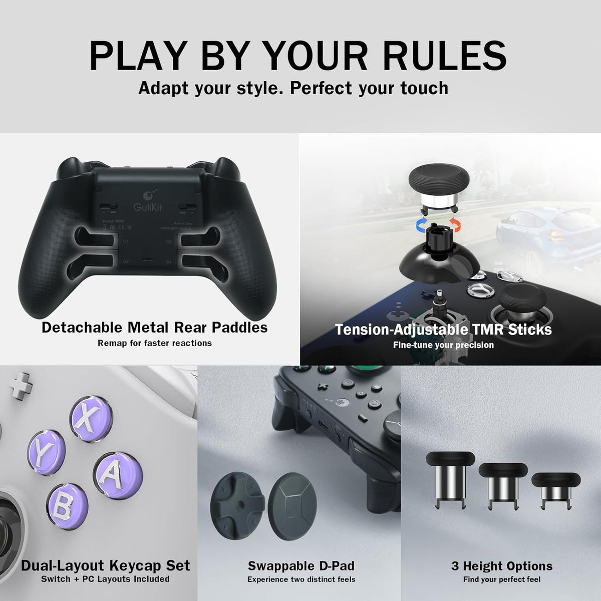 Gulikit TT Max Controller NS69 (Retro, Black)