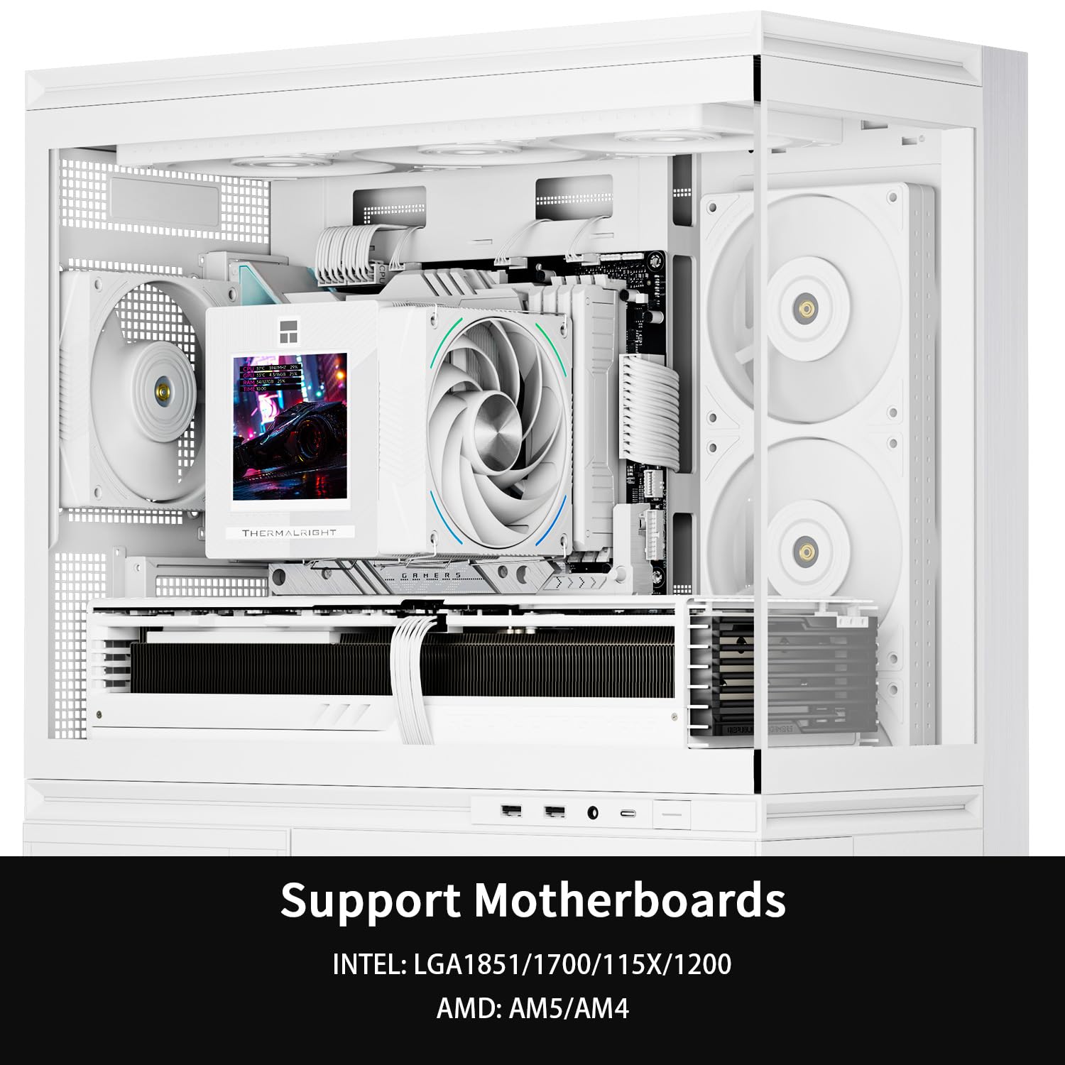 Thermalright Phantom Spirit 120 Vision Dual Tower CPU Air Cooler (Snow)