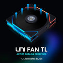 Lian Li Uni Fan TL Wireless 120mm Reverse Blade Revolutionary ARGB Single Fan