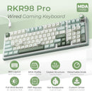 Royal Kludge R98Pro Wired RGB 98 Keys Hot-Swappable Mechanical Keyboard Sky Cyan | DataBlitz