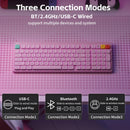 NuPhy Node100 Low-Profile Hot-Swappable Full-Size Wireless Mechanical Keyboard (Blush nano Switch)