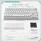 Ajazz AK820 White Backlit Wired 75% Hot-Swappable Mechanical Keyboard
