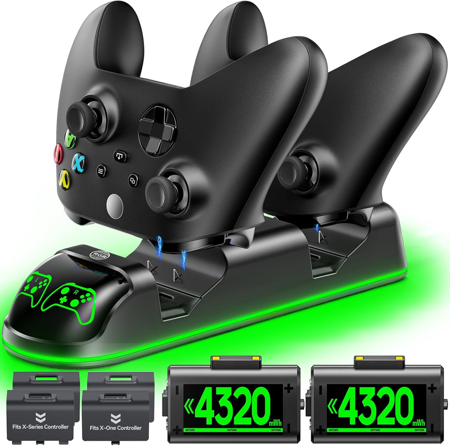 OIVO Controller Charging Station for XboxOne / Xbox Series S/X