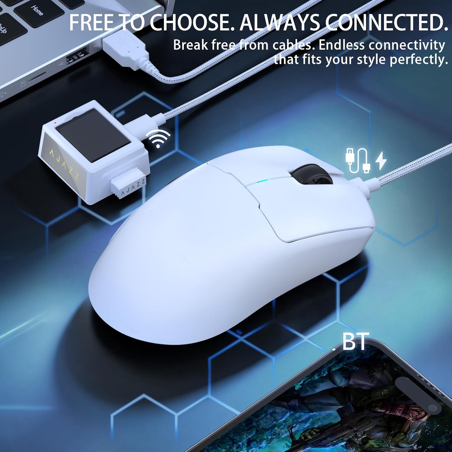 Nacodex x Ajazz AJ159 V2 Tri-Mode Gaming Mouse | DataBlitz