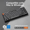 Keychron K2 Max QMK Fully Assembled Hot-Swappable RGB Backlight Aluminum Frame 75% Wireless Mechanical Keyboard - Black