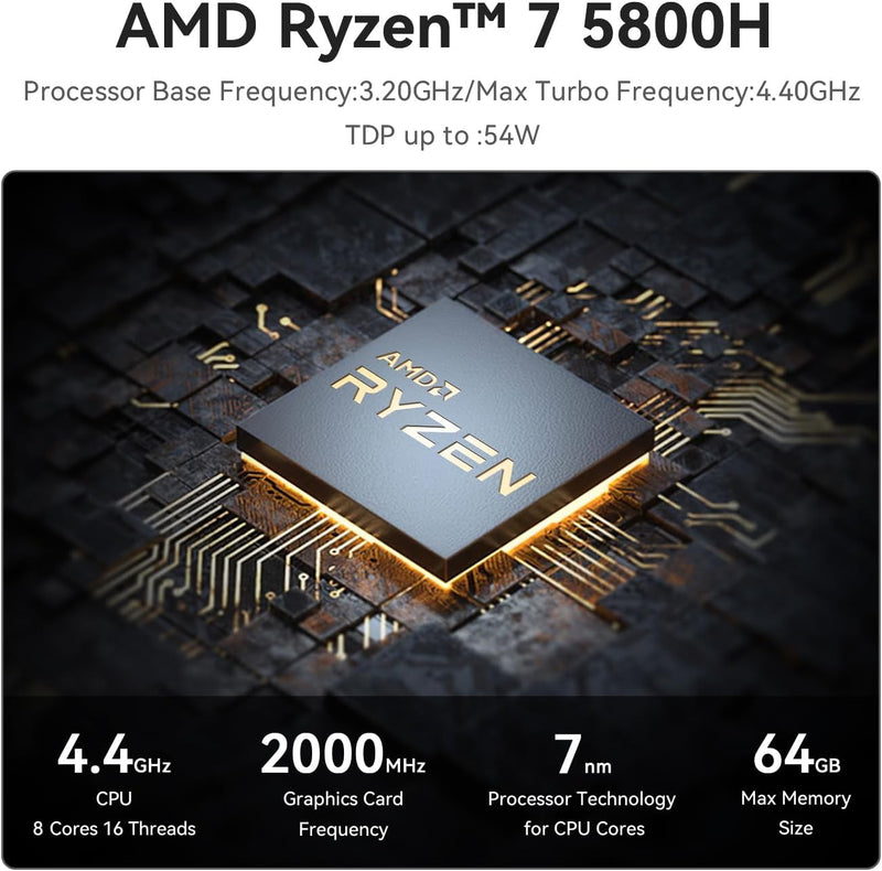 Beelink SER5 Max AMD Ryzen 7 5800H (16GB+500GB