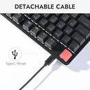 Keychron Lemokey X1 QMK/VIA Red Backlight TKL Wired Mechanical Gaming Keyboard - DataBlitz