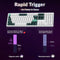 Keychron Q6 HE QMK Fully Assembled Knob RGB Full Size Wireless Custom Keyboard - Shell White