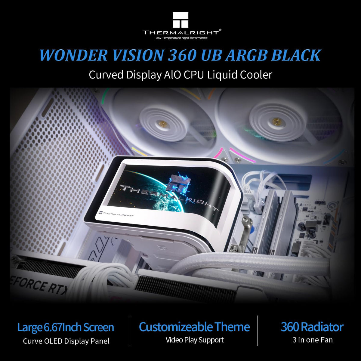 Thermalright Wonder Vision 360 UB ARGB AIO CPU Liquid Cooler