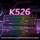 Redragon RM104 Pro Volcano Tri-Mode 104-Key Wireless RGB Membrane Mechanical Gaming Keyboard