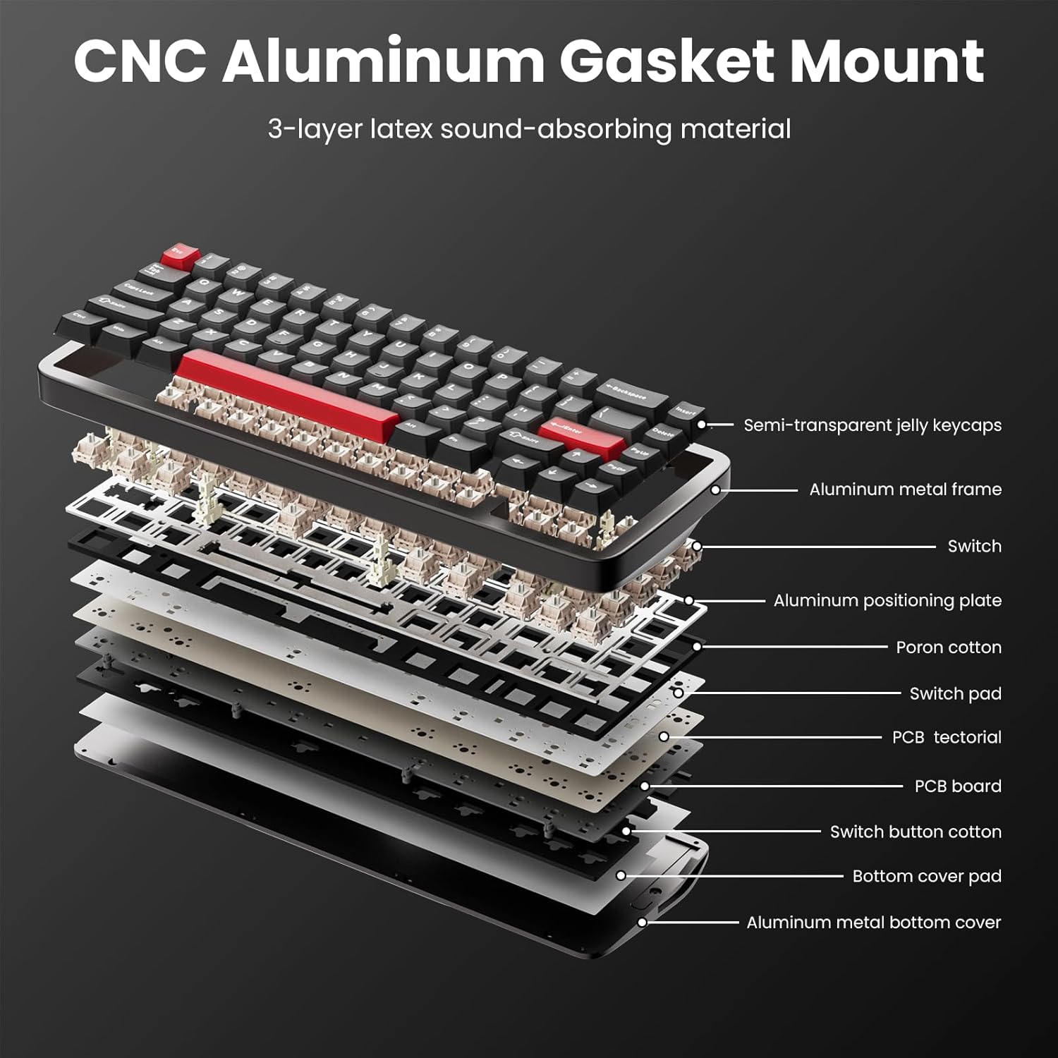 Royal Kludge RK Ultra65 Single-Mode Hot-Swappable Mechanical Keyboard