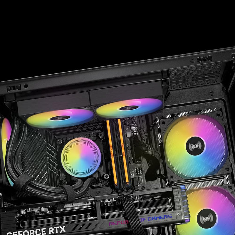 Sama L40 240mm ARGB AIO CPU Cooler (Black, White)