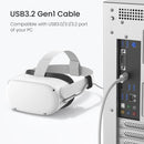 Kiwi Design Link Cable 16Ft (5M) for Meta Quest 2/3/Pro/3S/Pico 4 (White) (QC-8)