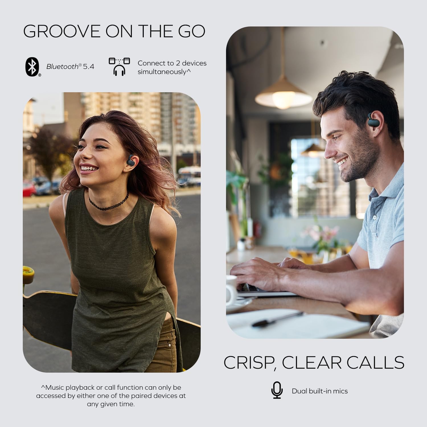 Creative Outlier Go Open-Ear Headphones with Adjustable Fit