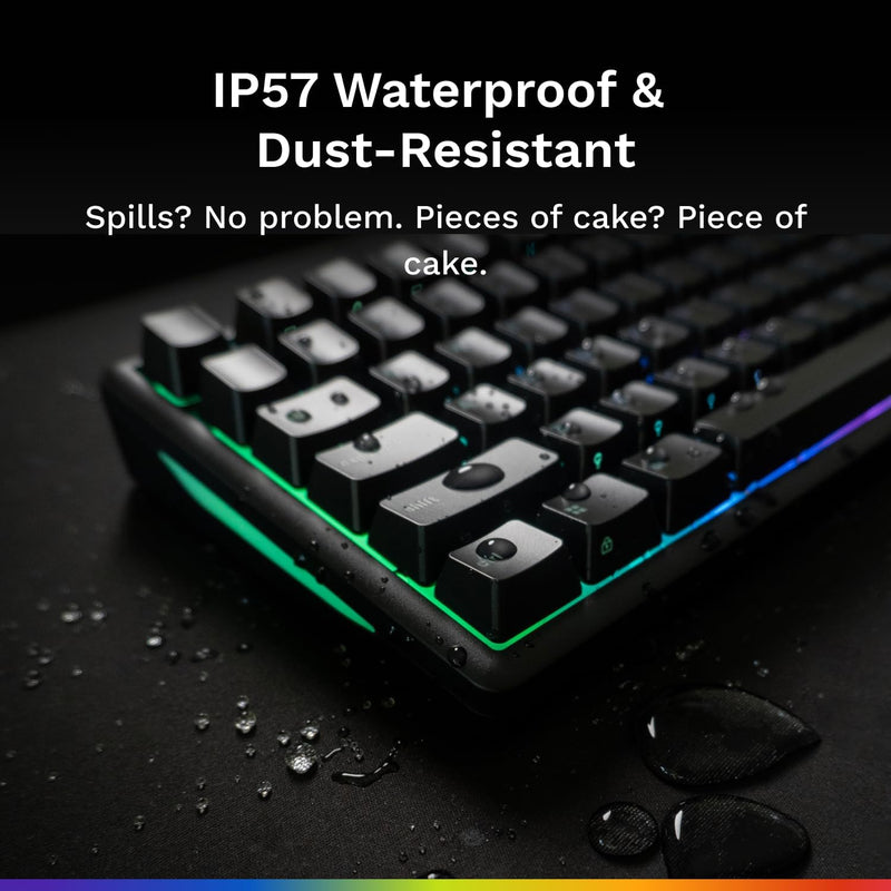 Glorious GMBK 75% Customizable RGB Wired Gaming Keyboard (Black)
