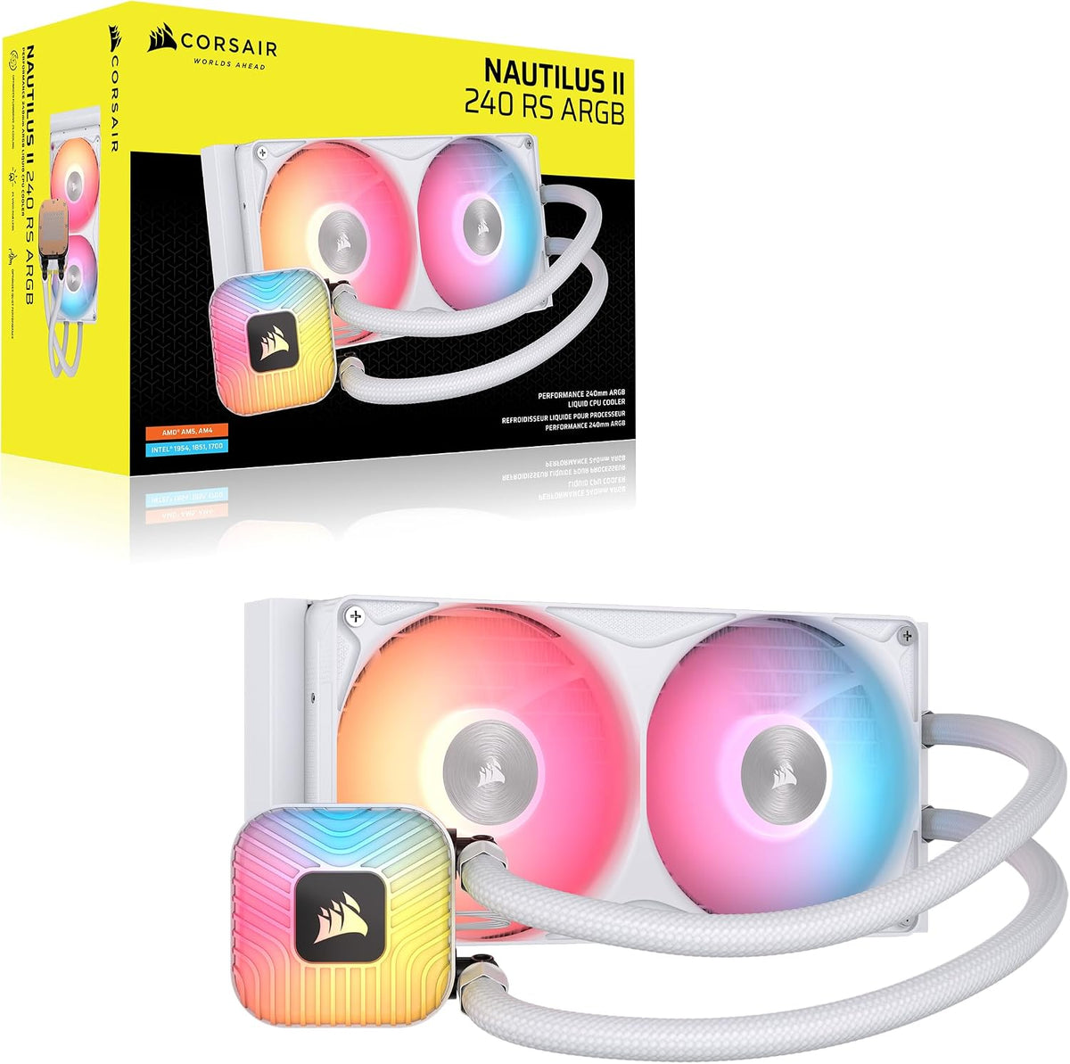Corsair Nautilus II 240 RS ARGB Performance LCD 240mm Liquid CPU Cooler