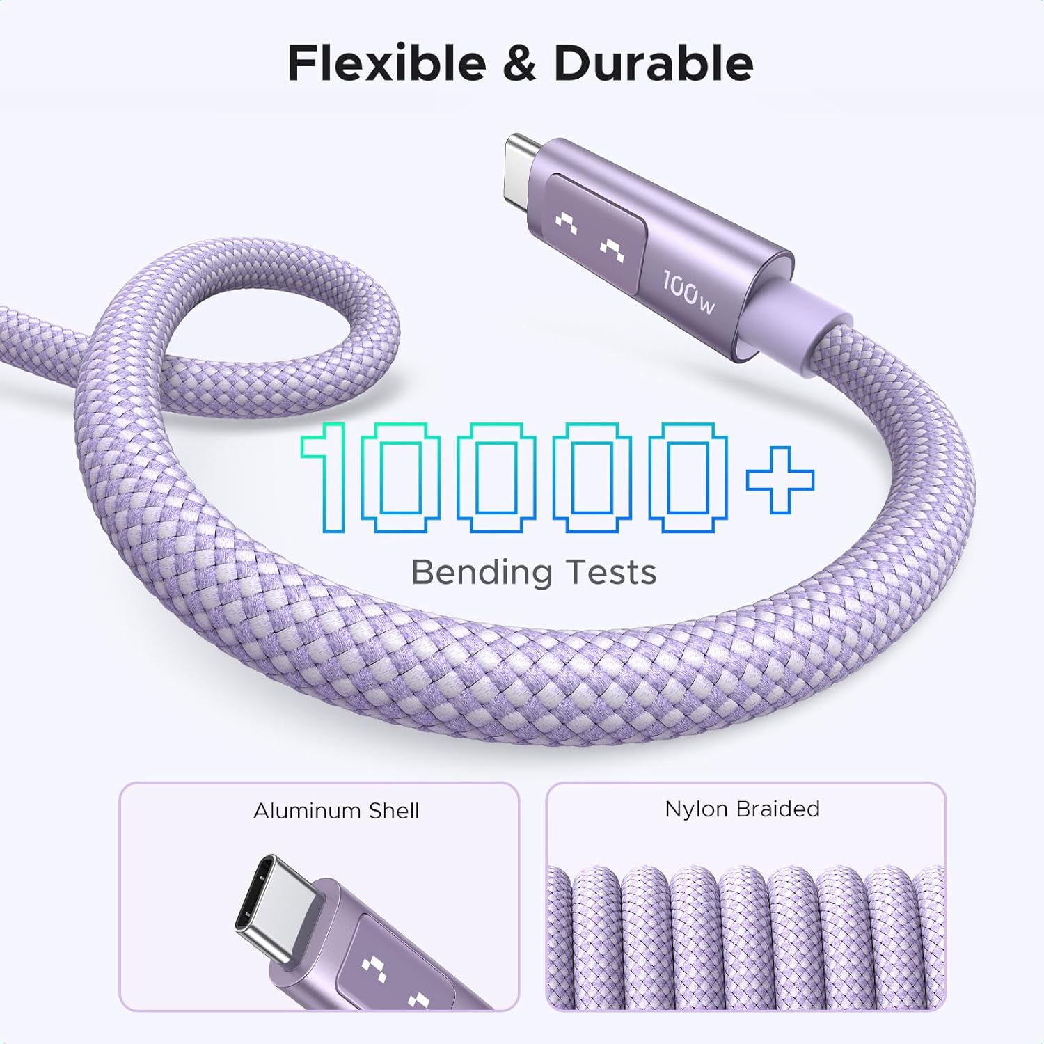 Ugreen Uno USB-C To USB-C PD 100W Fast Charging Cable - (Purple) | DataBlitz