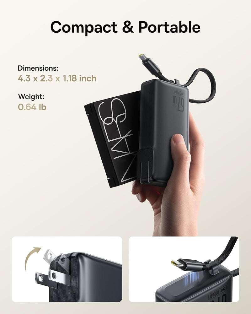 Baseus Nomos NT11 3-in-1 Omni-Charge Power Bank with Digital Display