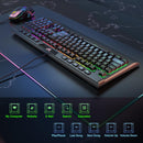 Onikuma G21 + CW902 RGB Wired Mechanical Keyboard Mouse Set 