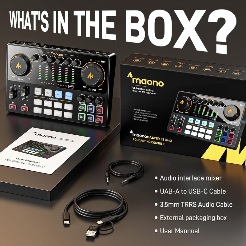 Maonocaster E2 Gen2 Podcasting Console
