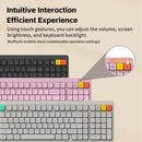NuPhy Node100 Low-Profile Hot-Swappable Full-Size Wireless Mechanical Keyboard (Blush nano Switch)
