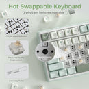 Royal Kludge R98Pro Wired RGB 98 Keys Hot-Swappable Mechanical Keyboard Sky Cyan | DataBlitz