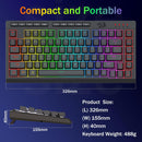 Redragon Crescent K524-RGB 75% Wired Gaming Keyboard With Macro Keys