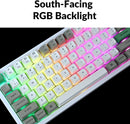 Keychron Q1 Max QMK/Via Fully Assembled With Knob RGB Backlit Hot-Swappable 75% Wireless Custom Mechanical Keyboard - Shell White (Gateron Jupited Red Switch) (Q1M-P1)