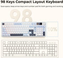 Redragon Aria Pro K527WBL Tri-Mode Ultra-Quiet Membrane RGB Keyboard with LCD Display & KnobControl

