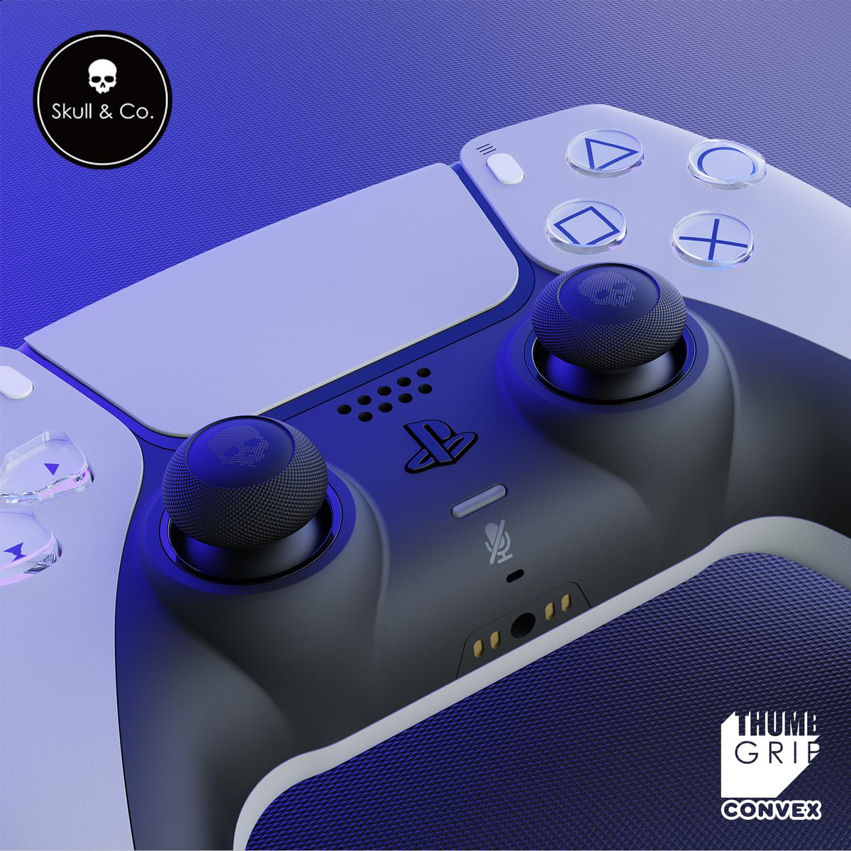 Skull & Co. Convex Thumb Grip For Switch Pro / PS4 / PS5 Controller (2 Pairs) (TG005-CV)
