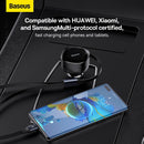 Baseus Enjoyment Retractable 2-in-1 Car Charger C+C 33W (C00035500111-00)
