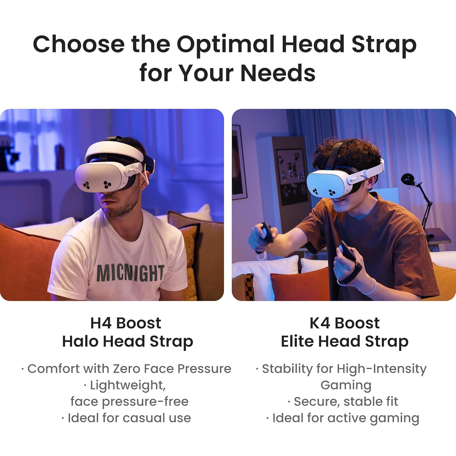 Kiwi Design H4 Boost Halo Battery Head Strap for Meta Quest 3/3S (QS03B)