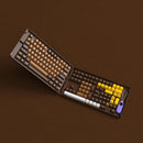 Akko MOD 007B HE DIY Kit with Chocolate ASA Keycap Set 178-Key Cream White (Akko Cream Yellow Magnetic Switch)