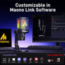 Maono DM40 Pro Wireless RGB Condenser Gaming Desktop Microphone