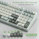 Royal Kludge R98Pro Wired RGB 98 Keys Hot-Swappable Mechanical Keyboard Sky Cyan | DataBlitz