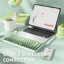 Ajazz 308I 84-Keys Bluetooth Wireless Membrane Keyboard (Milk Green)