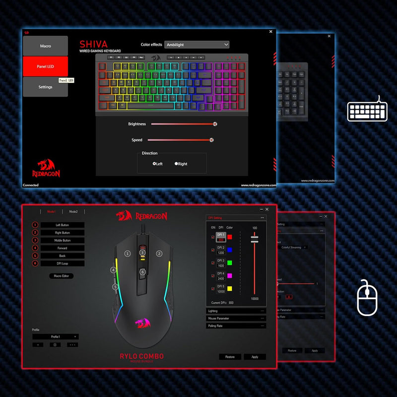 Redragon S141 Rylo Keyboard & Mouse Combo