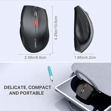 E-Yooso E-1191 Wireless Mouse (Black)