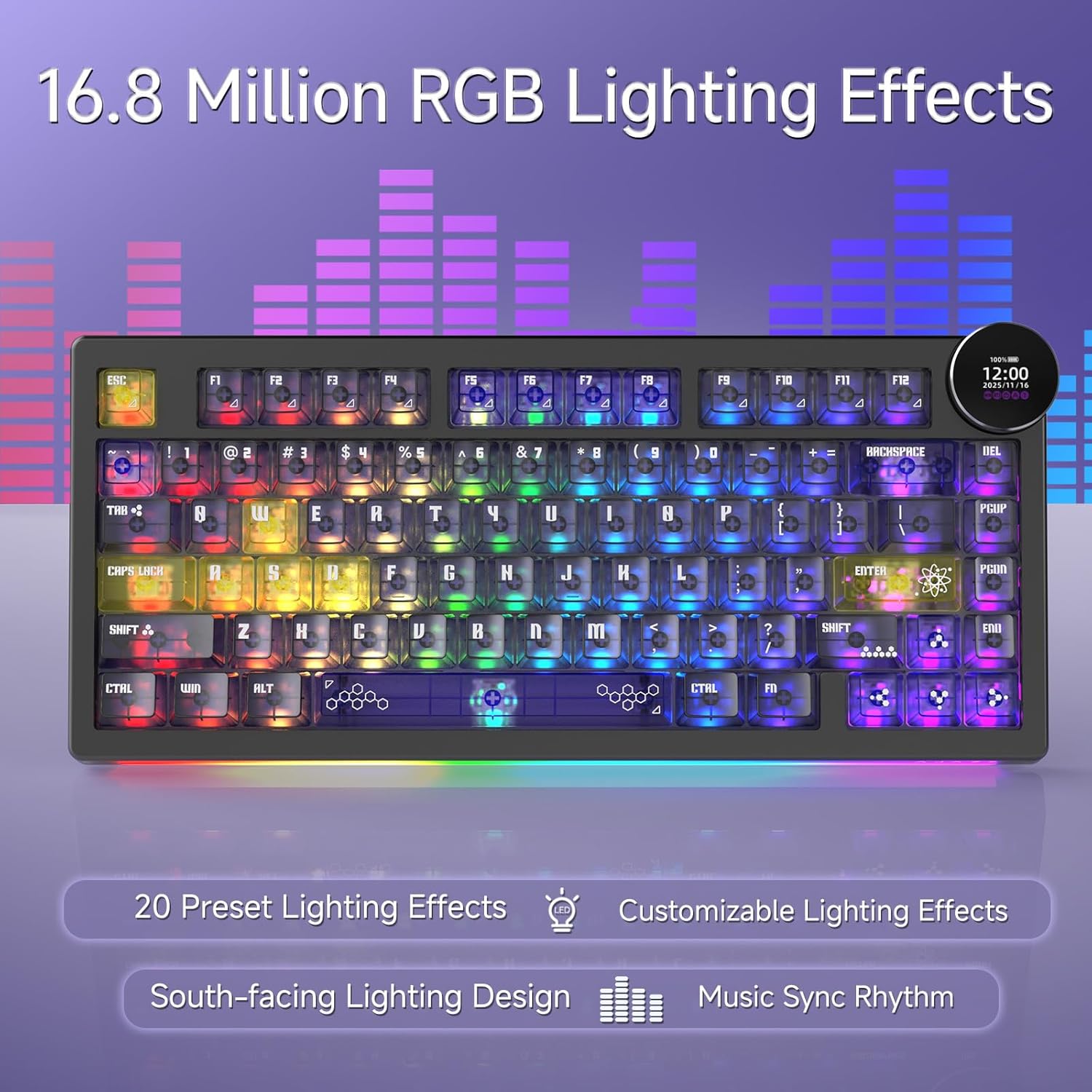 Ajazz AK820 V2 Pro RGB Tri-Mode Mechanical Keyboard