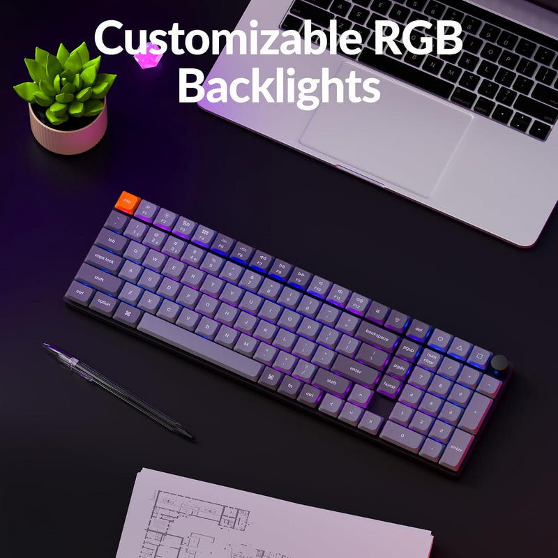 Keychron K17 Max QMK RGB Backlight Hot-Swappable Wireless Custom Mechanical Keyboard