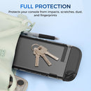 IINE Transparent PC Back Case + Silicone Joy-Pad Case Black for Nintendo Switch 2