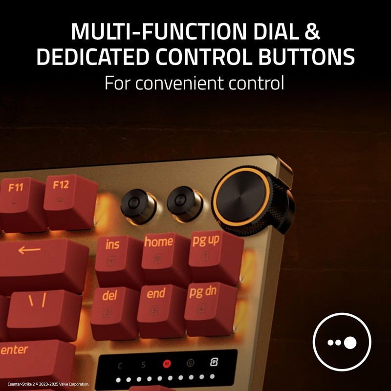 Razer Huntsman V3 Pro Tenkeyless Analog Optical Esports Keyboard (Counter-Strike 2 Ed.)