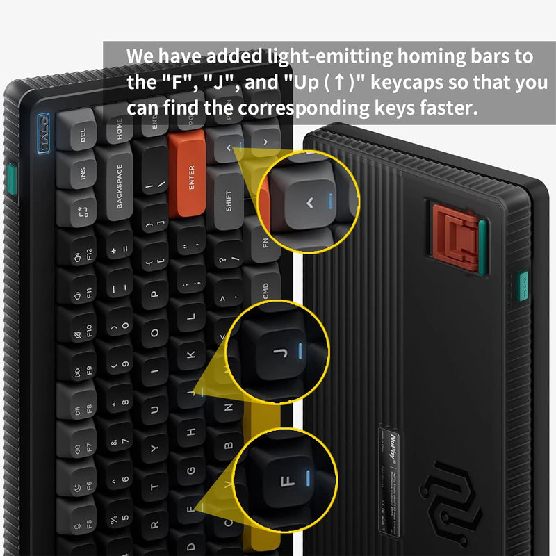 NuPhy Air75 V3 RGB Hot-Swappable 84-Key Wireless Mechanical Keyboard (Nebula Dark)