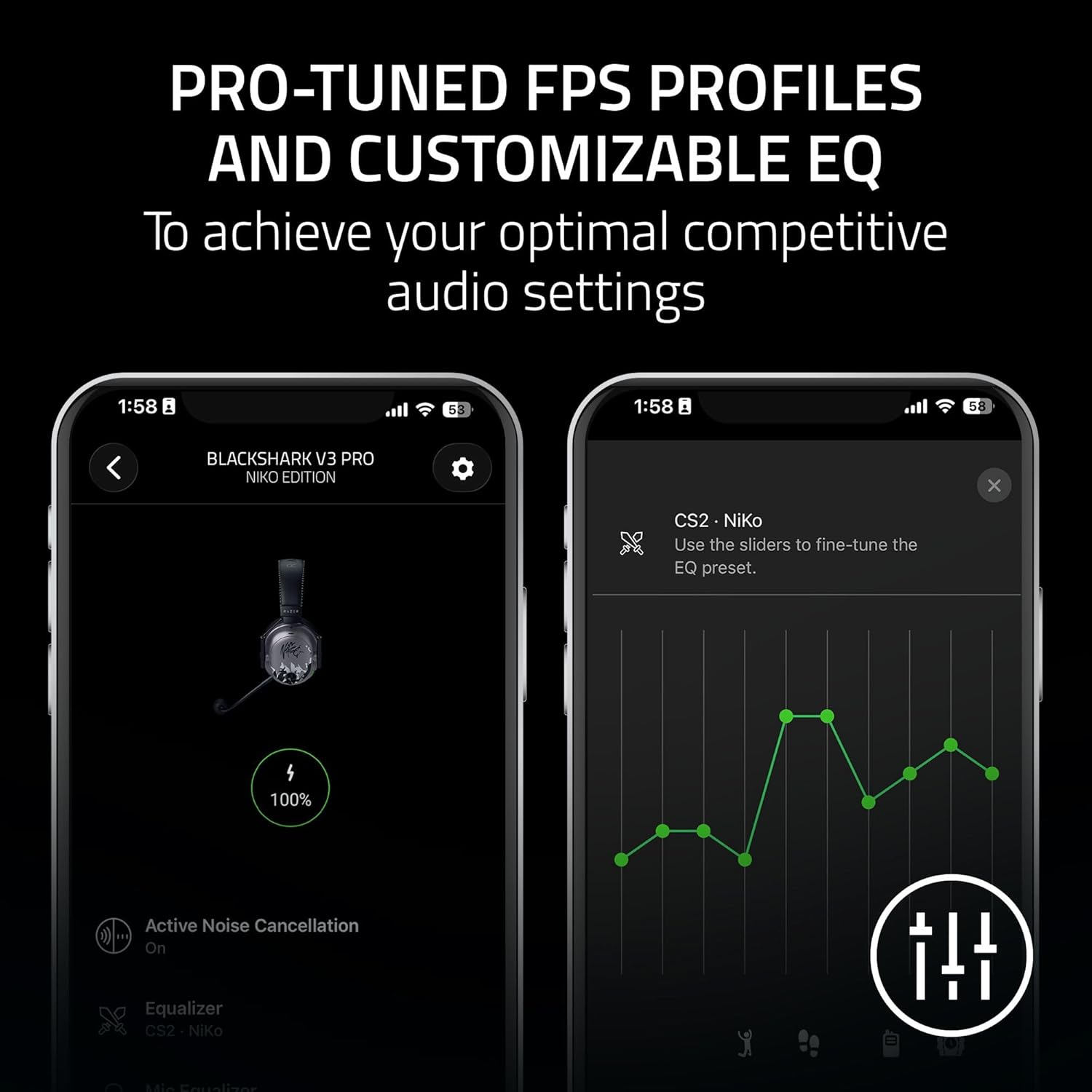 Razer BlackShark V3 Pro Wireless ANC Esports Gaming Headset (NiKo Ed.)
