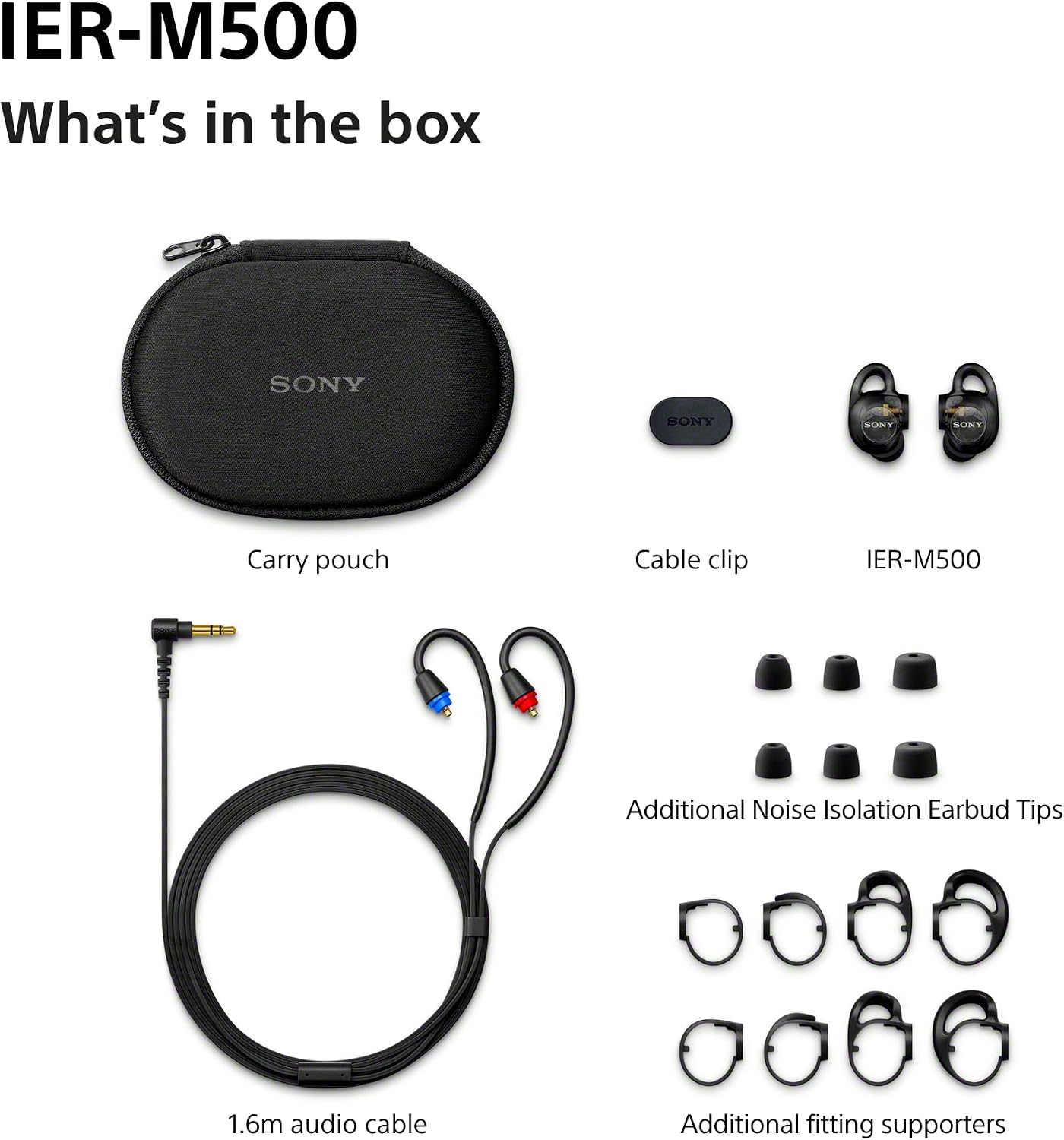 Sony IER-M500 Professional In-Ear Monitor Headphones
