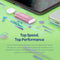 Transcend ESD300 512GB Dual USB 10Gbps Read up to 1050MB/s Type-C Portable SSD (Pink) (TS512GESD300P)