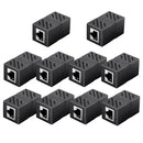 UGreen RJ45 Ethernet Cable Extender Adapter - 10 Pcs (Black) (NW114/30718) | DataBlitz