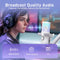 Maono DM40 Pro S Wireless RGB Condenser Gaming Desktop Microphone with Boom Arm 