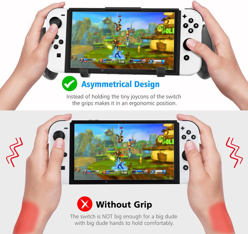 OIVO Asymmetrical Grip with Adjustable Stand